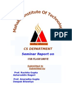 Cs Department: Seminar Report On