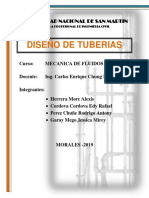 TEORIA DE DISEÑO DE TUBERIAS - Grupo 1