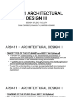 Ar8411 Architectural Design III