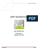 App Inventor. App Inventor Exercício 1 Cálculo Do Imc