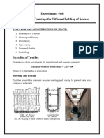 Preparation of Drawings For Different Bedding of Sewers