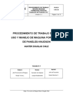 Procedimiento de Trabajo Seguro Uso y Manejo de Máquina KNUDSON