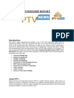 PTV Internship Report