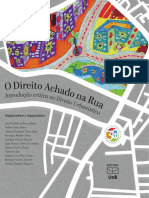 O Direito Achado Na Rua - Introdução Crítica Ao Direito Urbanístico