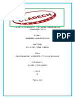 Procedimiento Administrativo Sancionador PDF