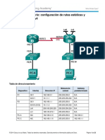 6.2.2.5 Lab - Configuring IPv4 Static and Default Routes