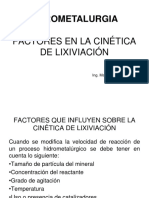 Factores en La Cinética de Lixiviación