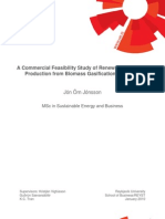 A Commercial Feasibility Study of Renewable Methanol Production From Biomass Gasification in Iceland