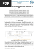 EE012 - Differential Current Protection of Transformer Using Arduino With Voice Alert