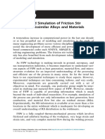 Modeling and Simulation of Friction Stir Welding of Dissimilar Alloys and Materials