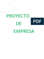 Proyecto de Empresa