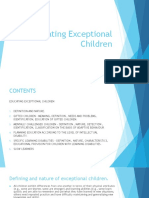 Educating Exceptional Children