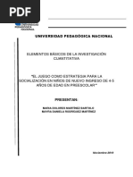 Socialización en Niños de Nuevo Ingreso en Preescolar