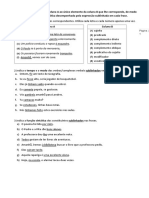 Gramática 2 Teste 1 Período 7 Ano 2019