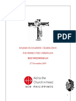 Red Wednesday Mass English