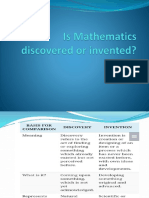 Is Mathematics Discovered or Invented