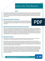 CDC Hiv Factsheet False Positive Test Results