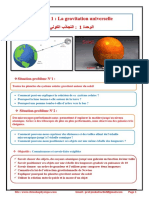 Chapitre 1 La Gravitation Universelle Cours Activités Exercices D'application TCS BIOF PR JENKAL RACHID