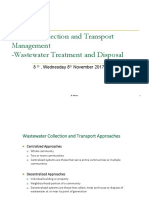 Sewage Collection and Transport Management & Wastewater Treatment