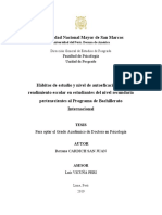 Habitos de Estudio y Autoficacia - para Discusion de Resultados