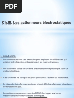 ChIII. Actionneurs Électrostatiques