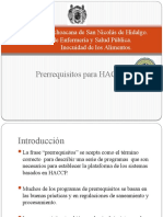 Prerrequisitos HACCP