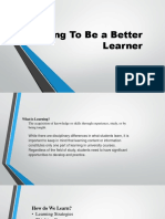 Learning To Be A Better Learner