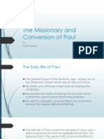 The Missionary and Conversion of Paul