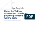 Using Writing Assessment Criteria