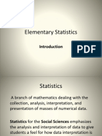 Elementary Statistics