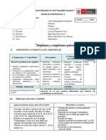 Sesion de Aprendizaje N° 1 Matamática