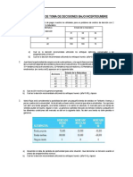 Ejercicios Toma de Decisiones Bajo Incertidumbre