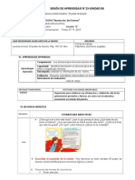 SESIÓN de APRENDIZAJE N23 Leemos Texto Narrativo El Postre de Lucuma