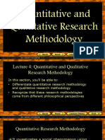 Lecture 4-Quantitative and Qualitative Research Methodology