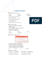 Matematicas Resueltos (Soluciones) Numeros Décimales 1º ESO 2 Parte