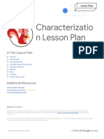 Characterization - Lesson Plan PDF