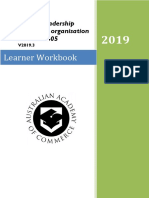 BSBMGT 605 - Learner Workbook PDF