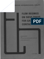 Flow Regimes On Sieve Trays For Gas Liquid Contacting