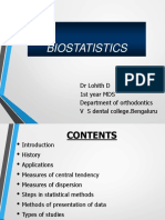 Biostatistics in Orthodontics