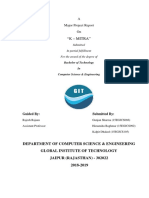 Plant Disease Identification and Crop Management - K - MITRA Report