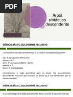 Árbol Sintáctico Descendente - Recursivo y LL