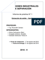 Operaciones Industriales de Separación