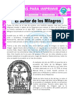 Ficha El Señor de Los Milagros para Quinto de Primaria PDF