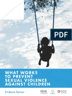 UN What Works To Prevent Sexual Violence Against Children Evidence Review