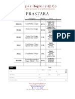 Douglas Hopkins & Co Fragrance Order Forms 2009