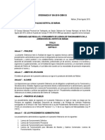 Ordenanza Municipal Licencia de Funcionamiento