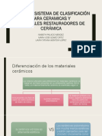 Un Nuevo Sistema de Clasificación para Ceramicas