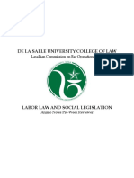 Labor Law and Social Legislation