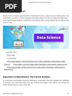 What Is Data Science - Introduction To Data Science