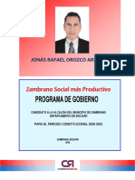 Programa Gobierno Jonás Orozco Municipio de Zambrano 2020-2023